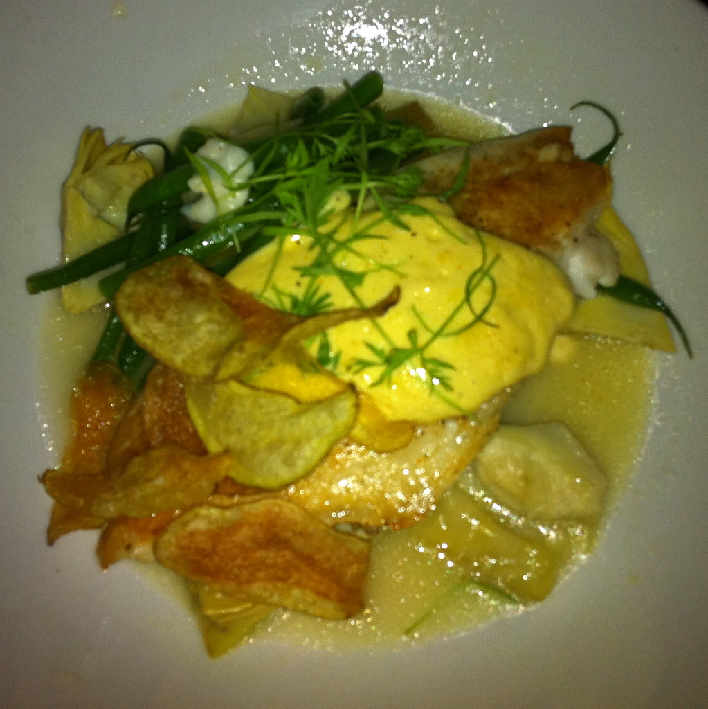 Braised Branzini artichoke & fennel barigoule, béarnaise s… Flickr