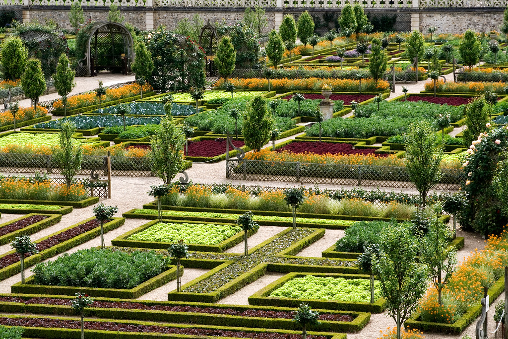 Vegetable Garden at Chateau Villandry Flickr