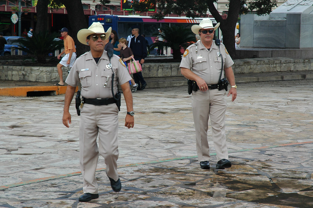 Alamo Rangers The Alamo Rangers guard the Alamo grounds stevesheriw