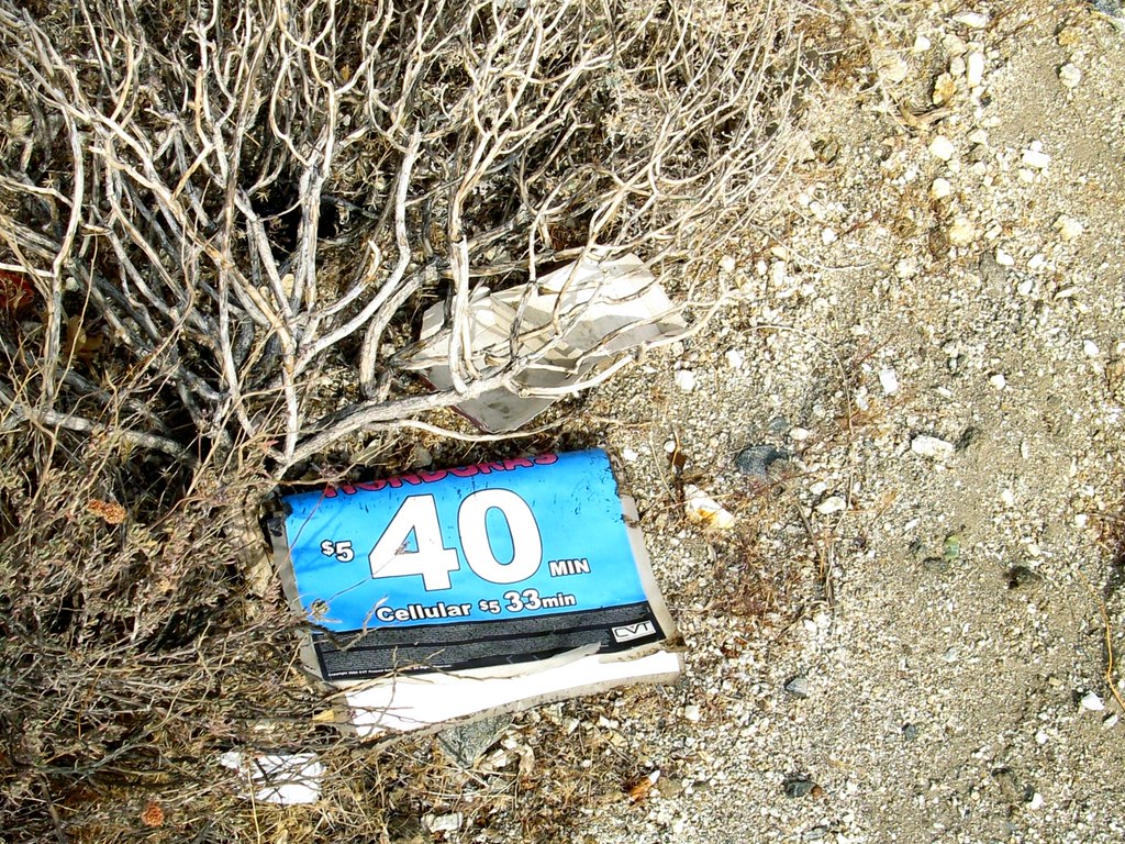 Matchbook Trash Desert Hot Springs, Ca. Nancy Cain Flickr