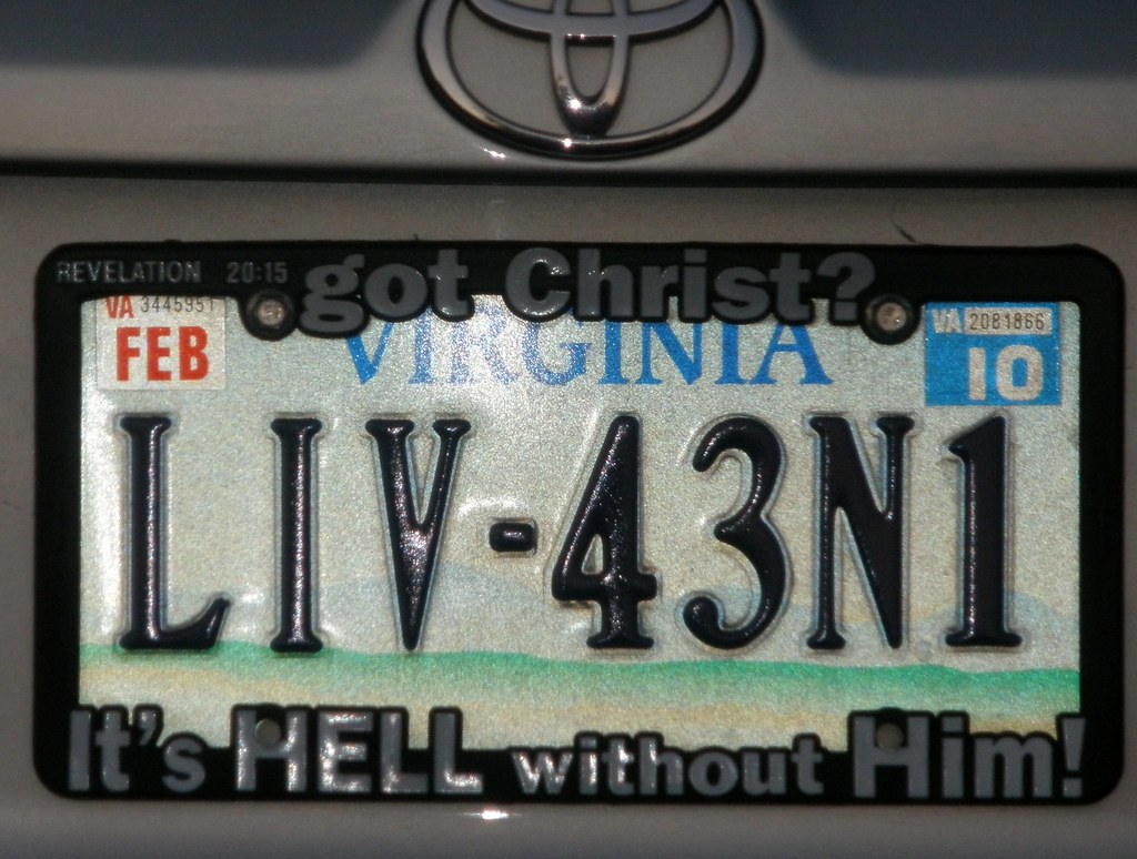 Virginia Vanity Plate I spotted this plate by the Peninsul… Flickr