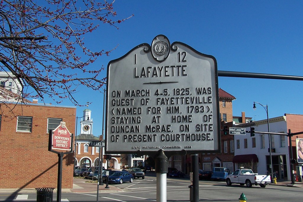 LaFayette Historical Marker Fayetteville, North Carolina Flickr