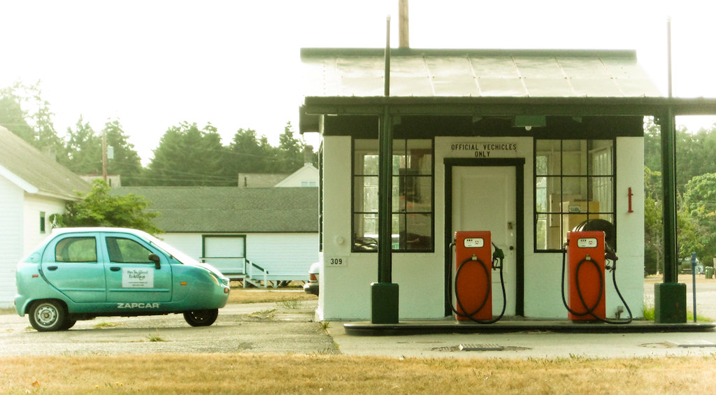 Fort Worden Gas Station Saw this Zapcar parked next to thi… Flickr