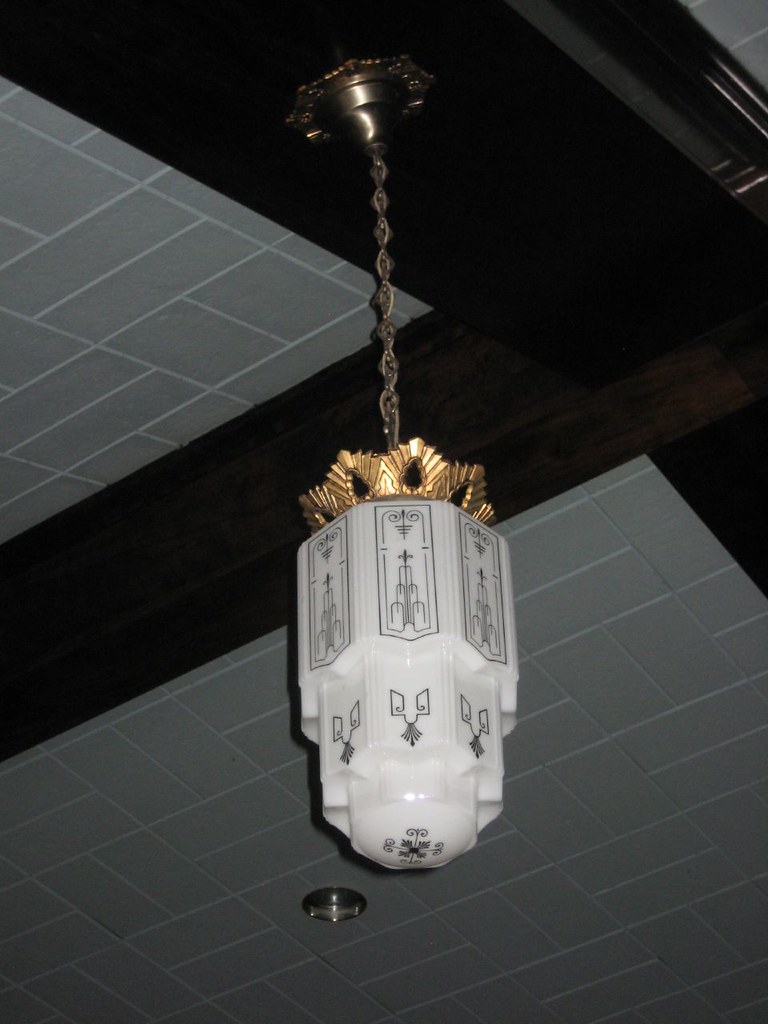 City Hall Bessemer Michigan A light fixture in the audit… Flickr