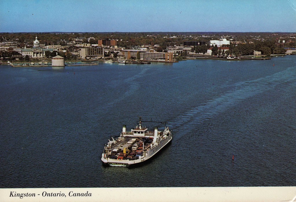 Postcard of the Wolfe Island Ferry (1998) Kingston, Ontari… Flickr