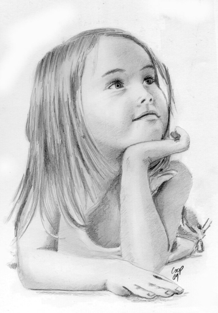 Young girl pencil sketch A few of my sketches and portrait… Flickr