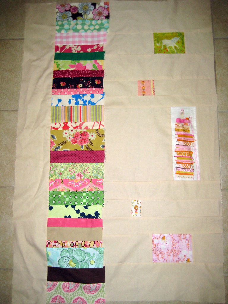 Fairy Tales Quilt Top Fairy Tale baby quilt top using Far … Flickr