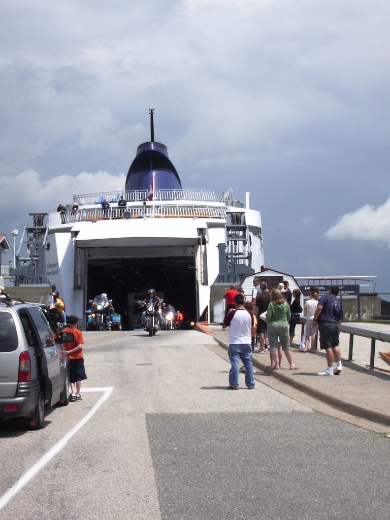 unloading the ferry South Baymouth, Manitoulin Island, ON Katrina