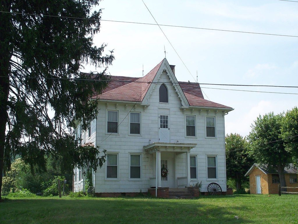 OH Oak Hill House Old house in Oak Hill, Ohio with Gothi… Flickr