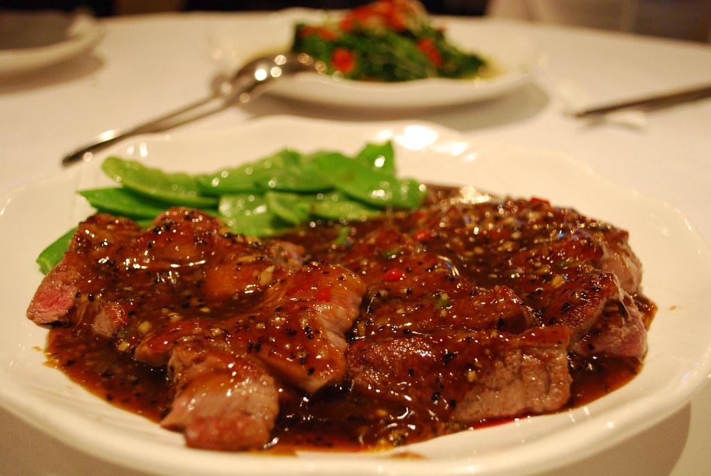 黑椒牛柳 Beef Eye Fillet with Black Pepper Sauce Tea Garden … Flickr