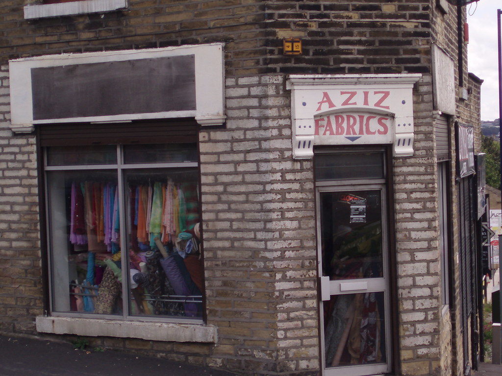 Aziz Fabrics Haworth Road, Bradford Old sign. Short and … Flickr