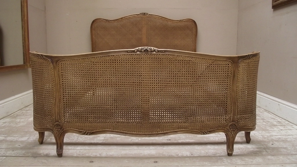 French vintage and antique cane beds French antique and ca… Flickr
