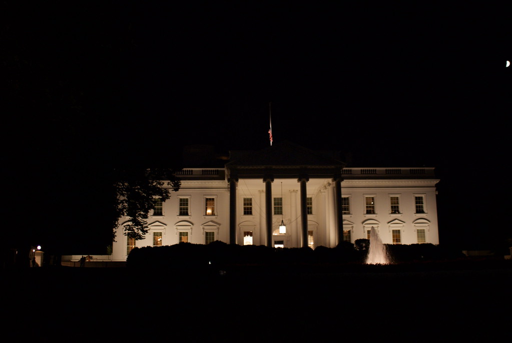 White House, flag at half staff Priya Deonarain Flickr