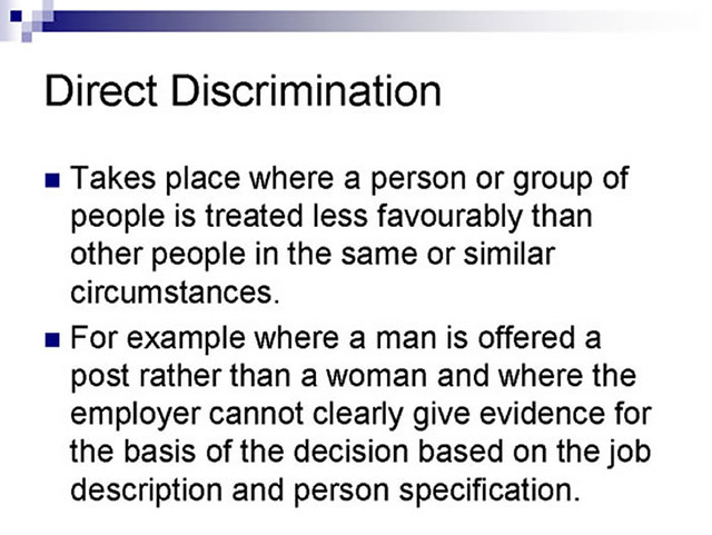 Direct Discrimination LDC Team Flickr