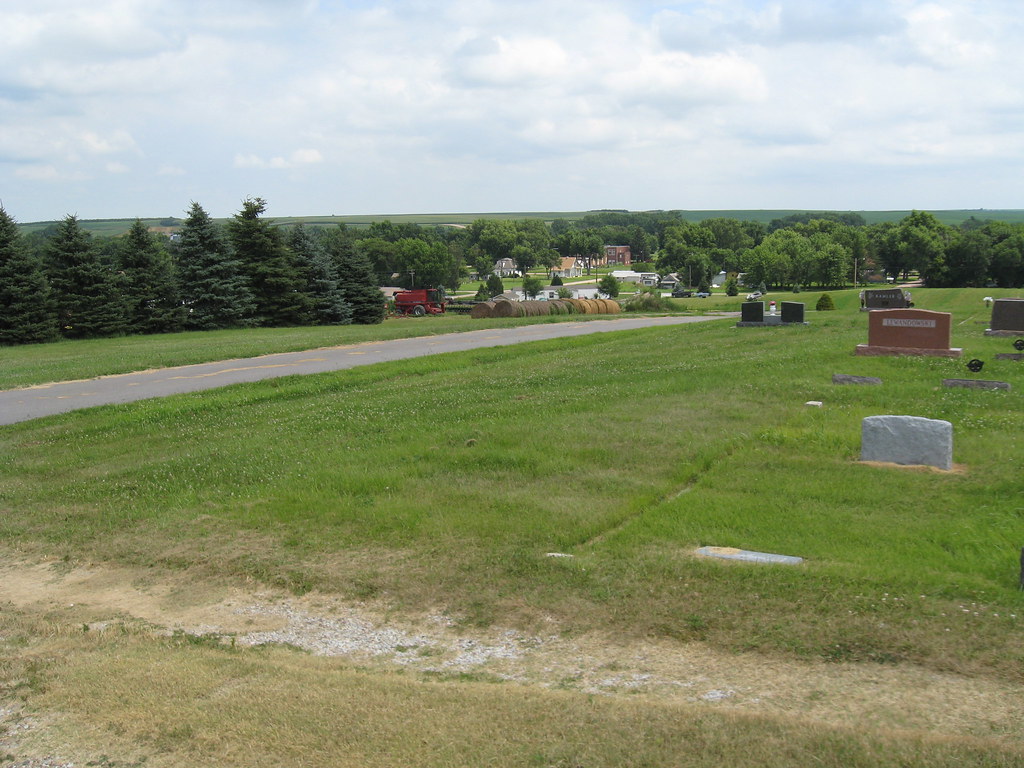 Ashton, Nebraska As seen from the old Polish cemetery abov