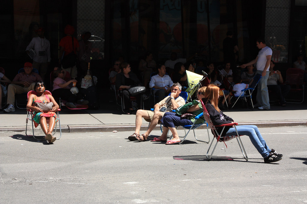 Times Square, lawn chairs in new pedestrian mall blogged h… Flickr