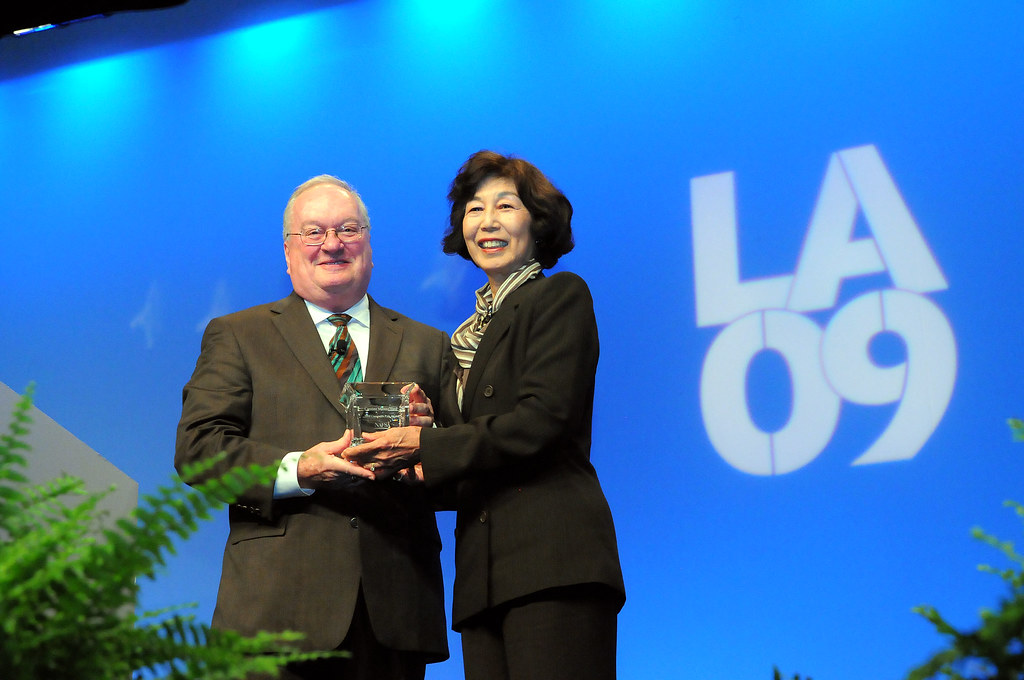 John Hudzik and Caroline Matano Yang at NAFSA 2009 Flickr