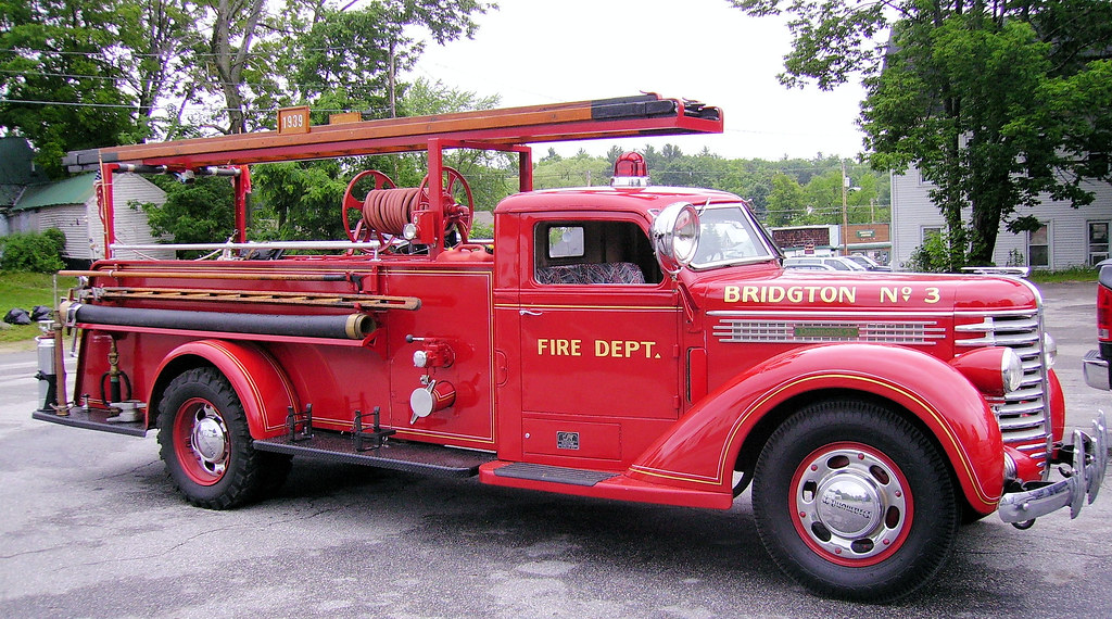 Vintage Fire Truck Bridgton, ME This is the old Engine 3… Flickr