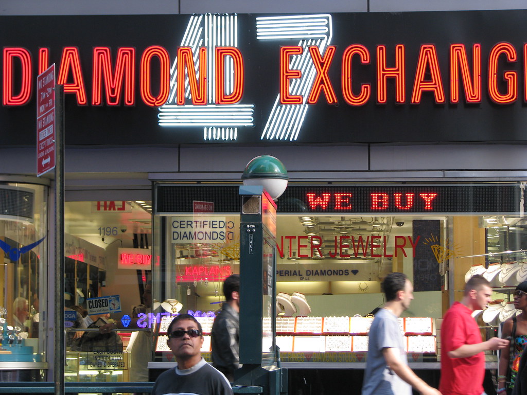 Diamond district, NYC 47th Street at Sixth Avenue Flickr