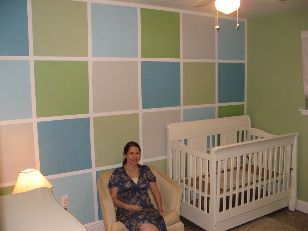 Baby's Room completed accent wall Here's the baby's room w… Flickr