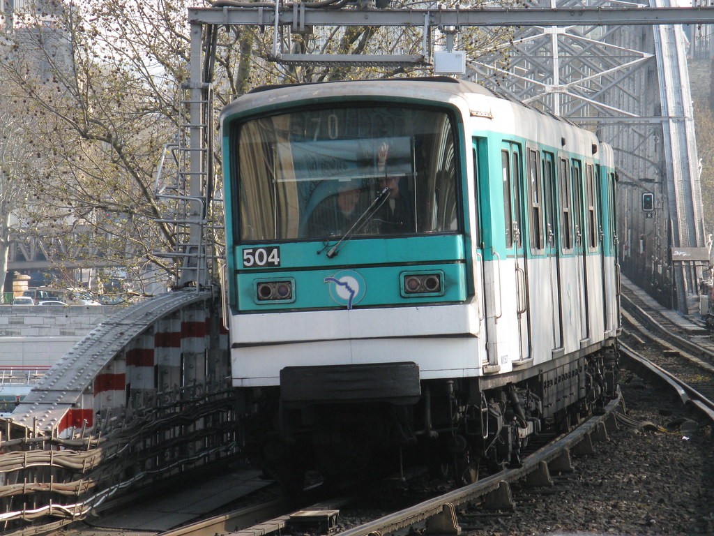 Paris Métro MF 67 stock on Line 5, near Gare d'Austerlitz a photo on