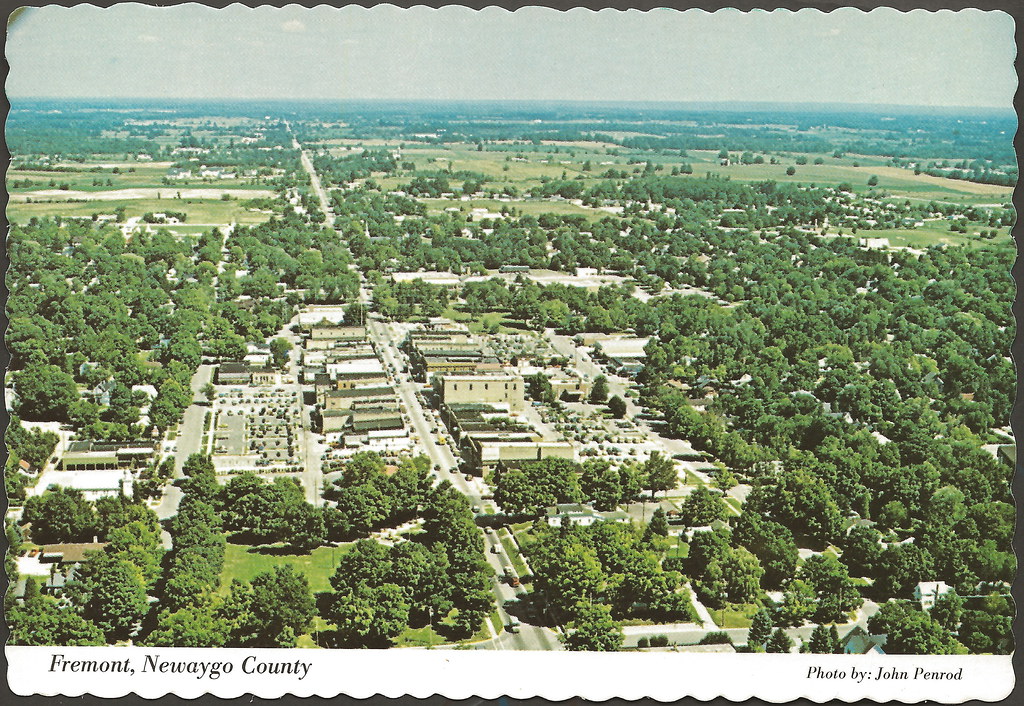 CEN Fremont MI Aerial Homes Schools Stores Businesses Chur… Flickr
