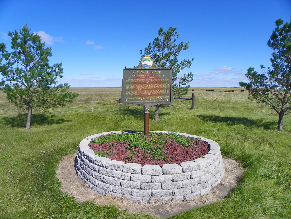 Council Rock Historical Marker Indian Capitol of the Dakot… Flickr