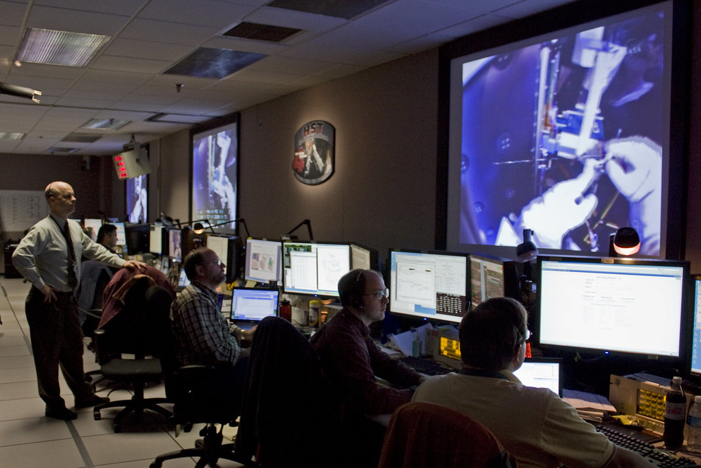 Servicing Hubble Inside the Space Telescope Control Room… Flickr
