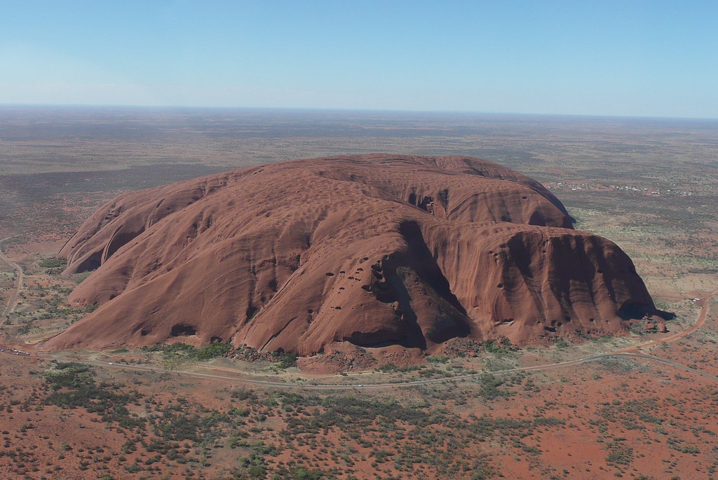 Ayers Rock Ayers Rock from a helicopter Paula Funnell Flickr