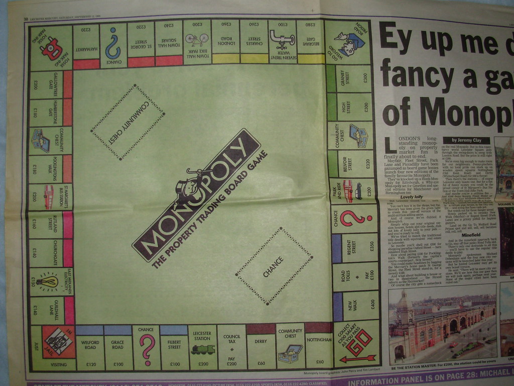 History Leicester Monopoly Board Game Heres the full pictu… Flickr