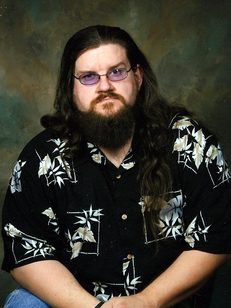 Fat Guy with long Hair Check Tabbias Black Flickr