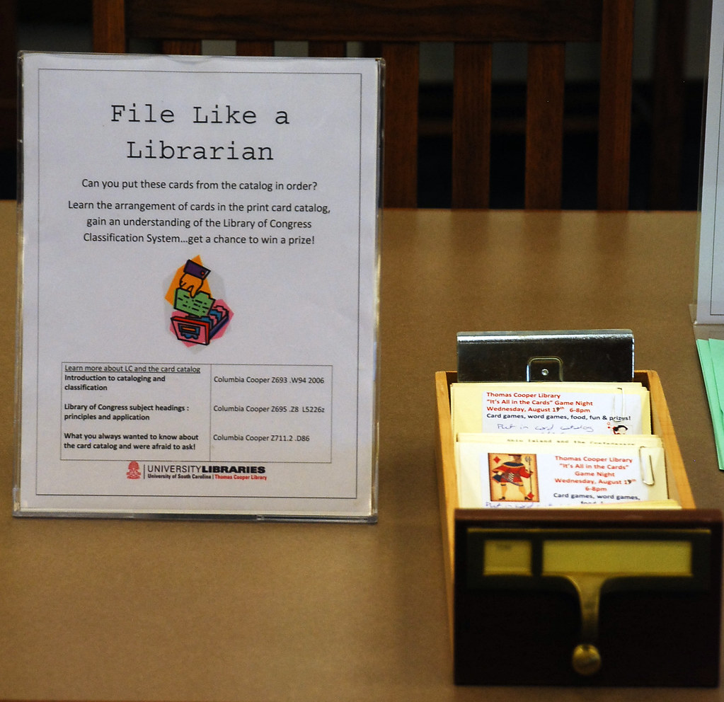 File like a librarian U of South Carolina Libraries Flickr
