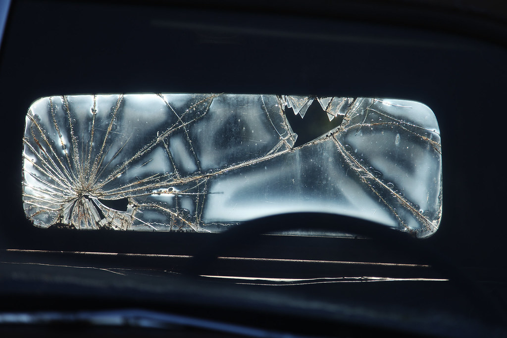 Broken rear window Melvin's Auto Sales in Amherst, VA American