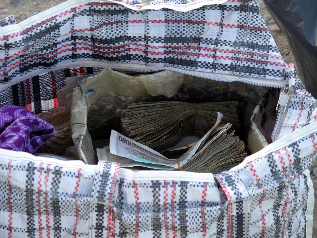 Money Bags The most expensive note is 60… Flickr