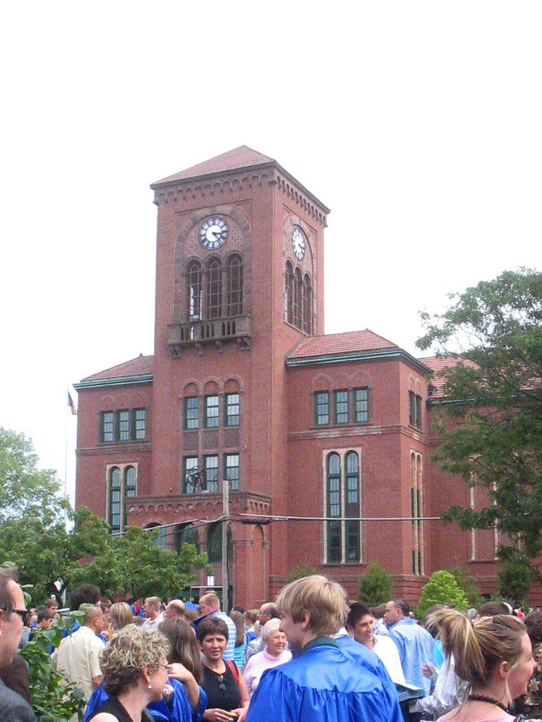 Original high school from 1888 The clock tower & the floor… Flickr