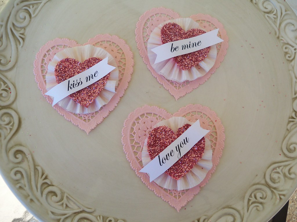 Valentine embellishments Flickr