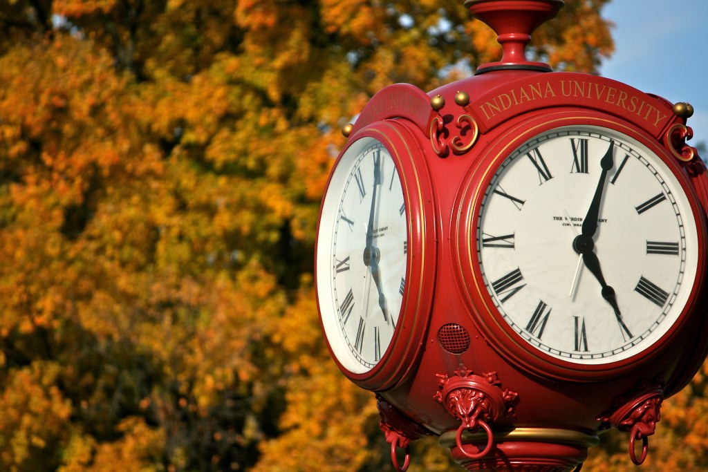 Big Red in Autumn The big red clock in the middle if India… Flickr