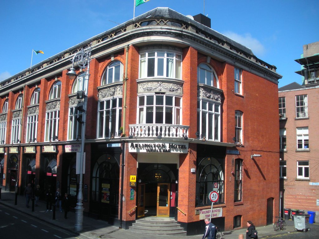 red corner building Dublin street views martapiqs Flickr