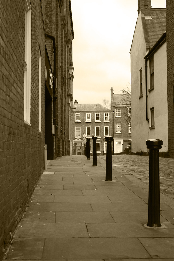 Behind the market place in Darlington The road out of Darl… Flickr