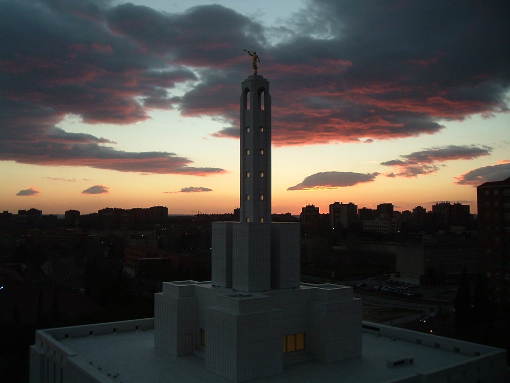 LDS religious temple Madrid Madrid skyline mistaheinlein02 Flickr