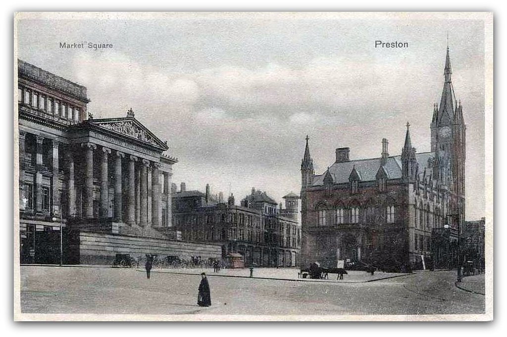 Market Square, Preston Tinted Postcard. V. Potter & Compan… Flickr