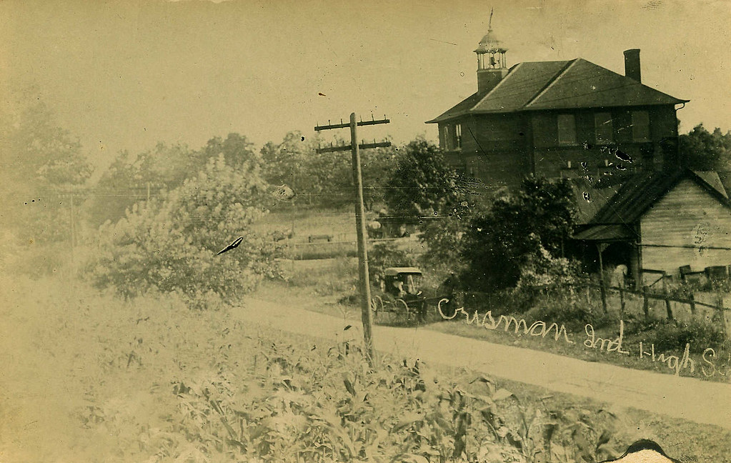 Crisman High School, circa 1909 Crisman, Indiana Flickr