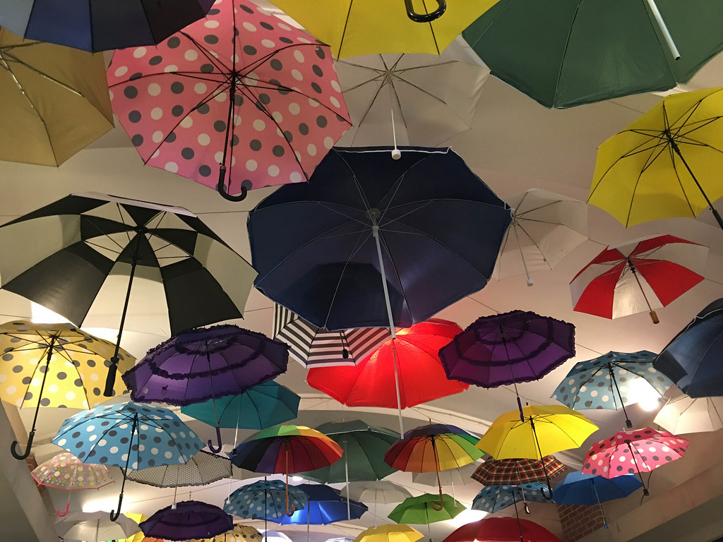 Umbrellas Nice display in downtown Silver Spring, Maryland… Tim