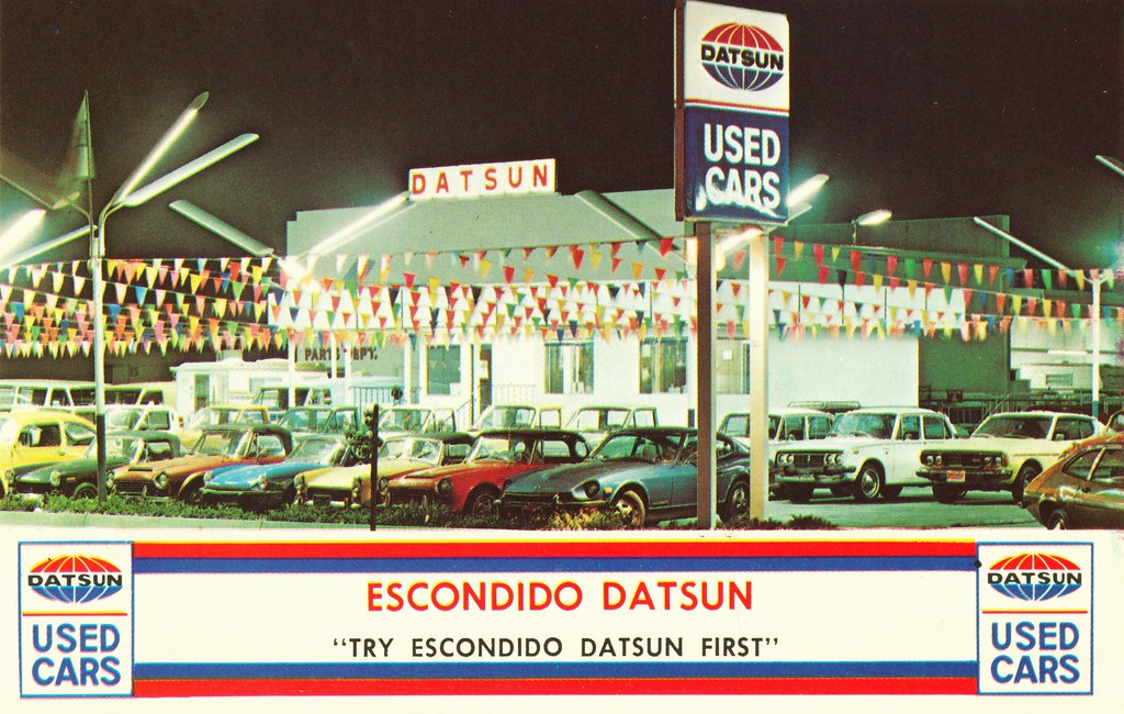 Escondido Datsun, Used Car Lot, Escondido, CA Remember whe… Flickr