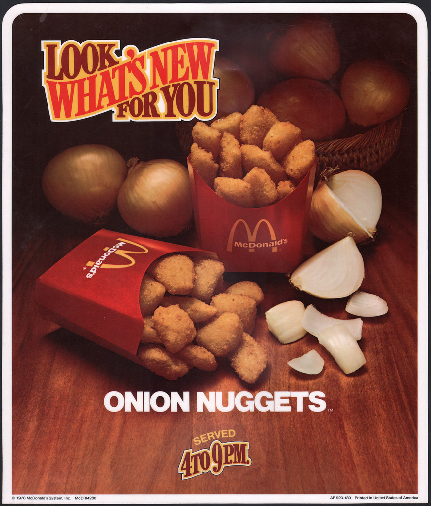 McDonald's Plastic Signage Onion Nuggets 1978 Flickr