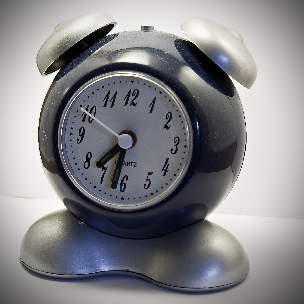 Alarm Clock Two lights outside DIY macro light box. Old cl… Flickr