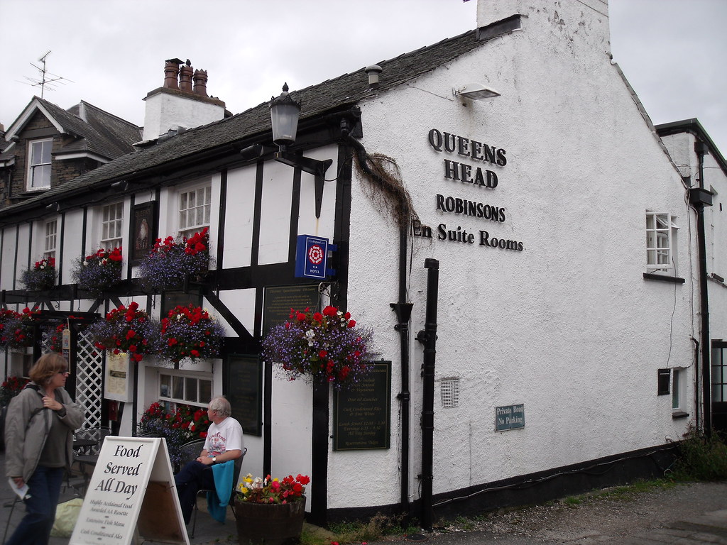 Queens Head A nice Tourist pub in Hawkshead serving