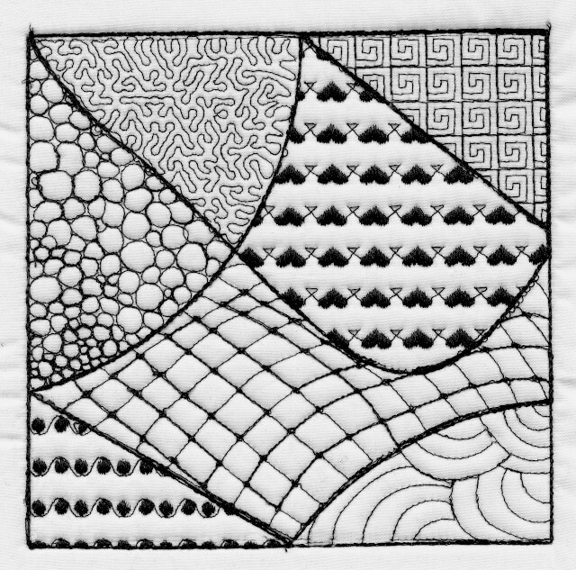 Zen embroidery 1 I finally finished my first Zentangle emb… Flickr