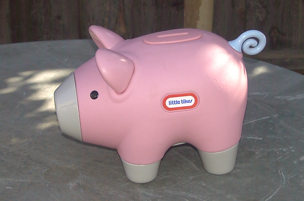 5 dollars Little Tikes piggy bank. Excellent condition. H… Flickr