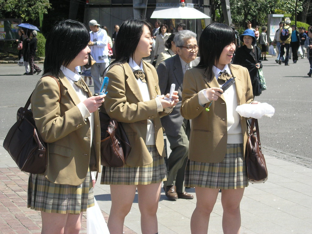 Japanese School Girls This is a typical uniform. They do l… Flickr